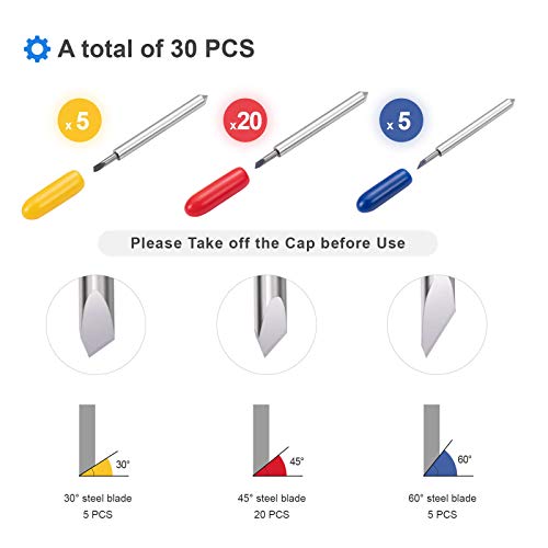 30PCS Fine Point Blades for Cricut Explore Air