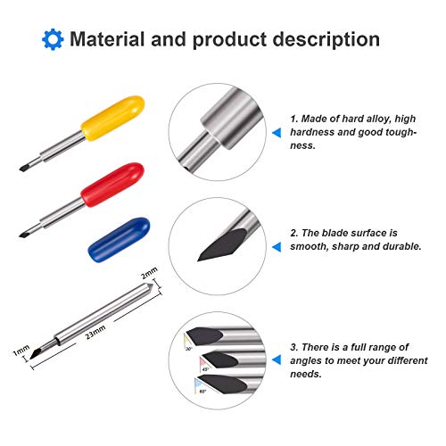 30PCS Fine Point Blades for Cricut Explore Air