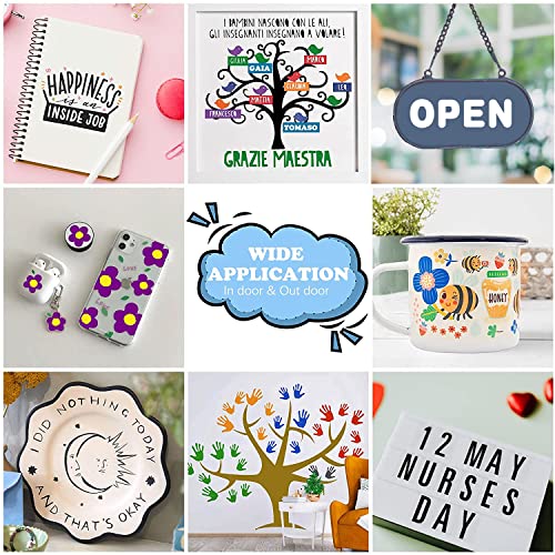 12 Pack HTVRONT Permanent Vinyl for Cricut