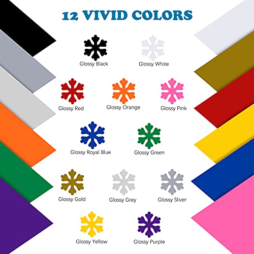 12 Pack HTVRONT Permanent Vinyl for Cricut