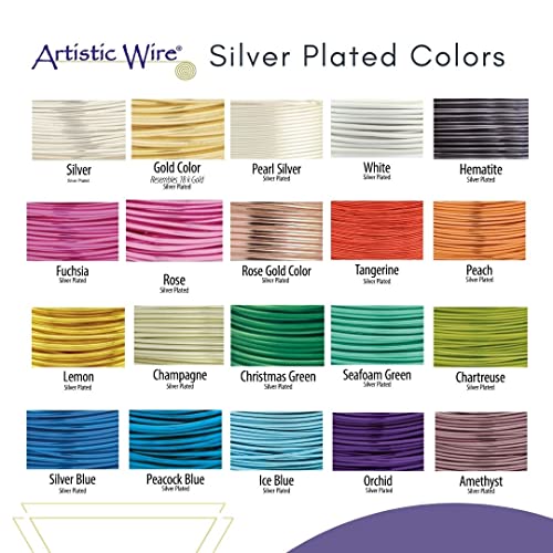 26 Gauge Silver Plated Artistic Wire, 15 yd