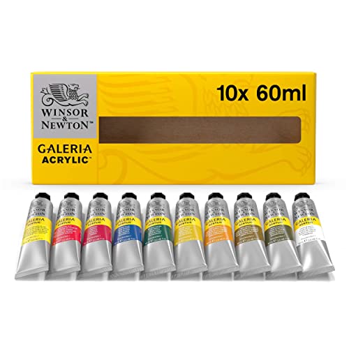Galeria Acrylic Paint Set, 10x60ml Tube Paint