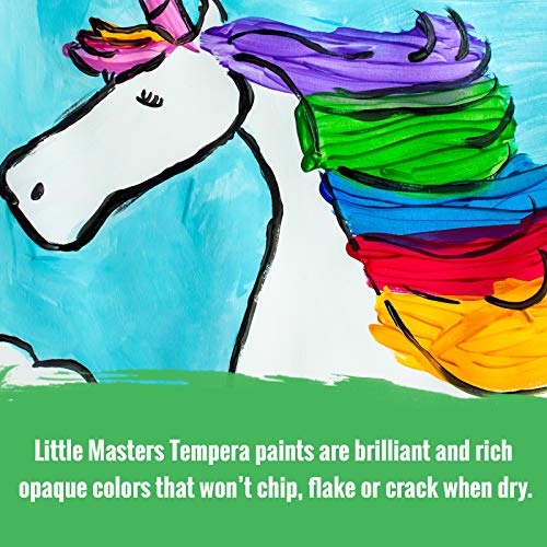 Little Masters Tempera Paints Set, 16 oz, Pack of 6