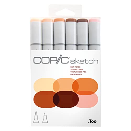 Copic Sketch 6pc Skin Tone Set