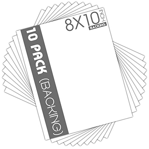 White Backing Boards - Full Sheet - 10 Pack