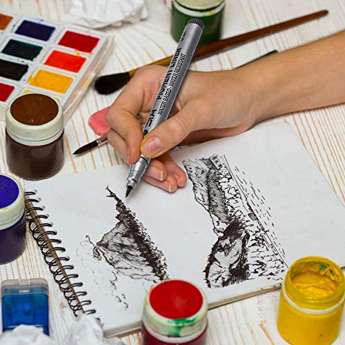 PANDAFLY Black Micro-Pen Fineliner Ink Pens