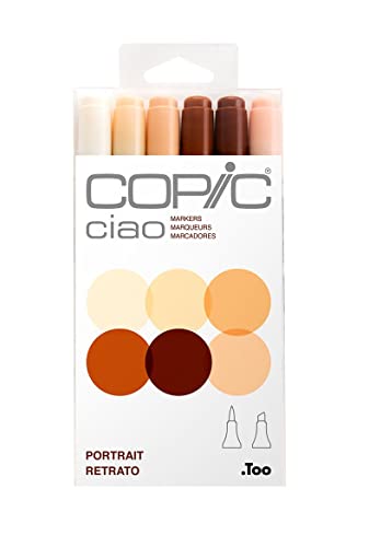 Copic Skin Tone Portrait Markers: 6-Pack
