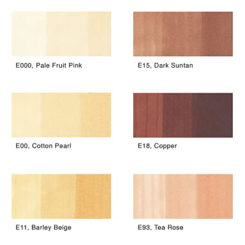 Copic Skin Tone Portrait Markers: 6-Pack