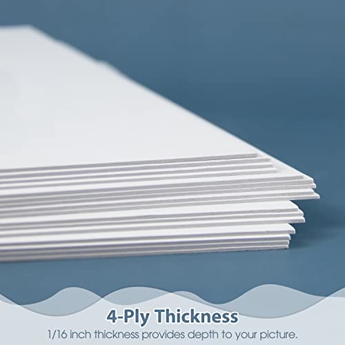 10 Pack 11x14 White Mats, Acid-Free for Photos, Frames
