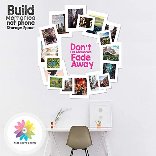 16x20 Uncut White Color Mat Board Center