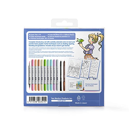 Copic Ciao Alcohol Marker Set, Assorted Colors