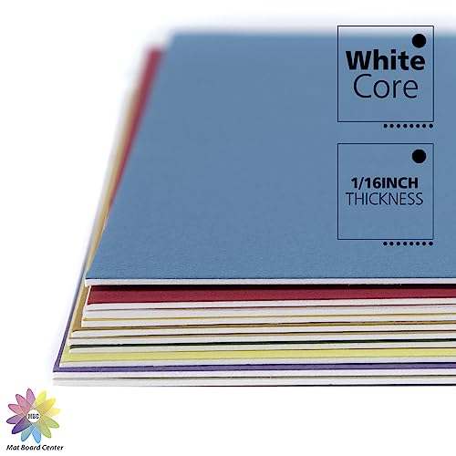 Mixed Colored Mat Board Center - 10-Pack Full Sheet