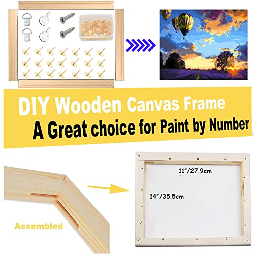 2 Pack DIY Wood Canvas Stretcher Bars Kit