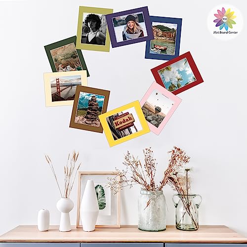 Mixed Colored Mat Board Center - 10-Pack Full Sheet