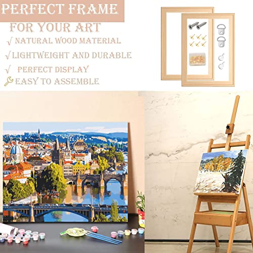 2 Pack DIY Wood Canvas Stretcher Bars Kit