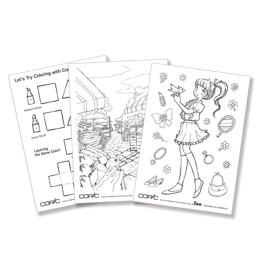 Copic Ciao Alcohol Marker Set, Assorted Colors