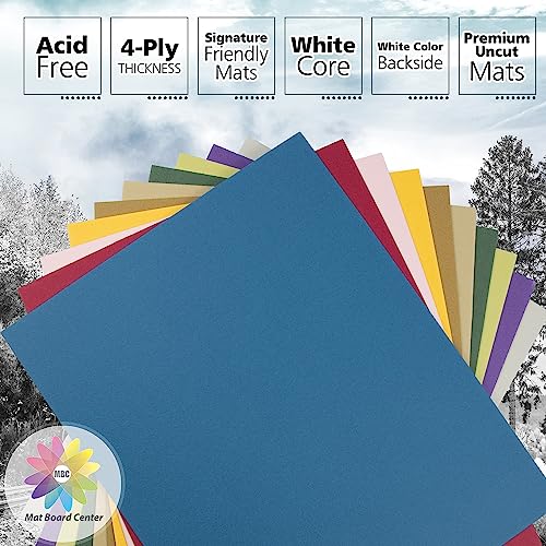 Mixed Colored Mat Board Center - 10-Pack Full Sheet
