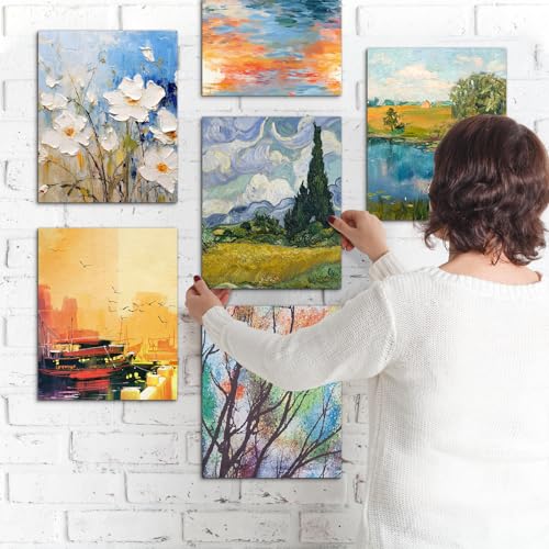CONDA Canvas Board 8x10 inch 12 Pack Artist Panels