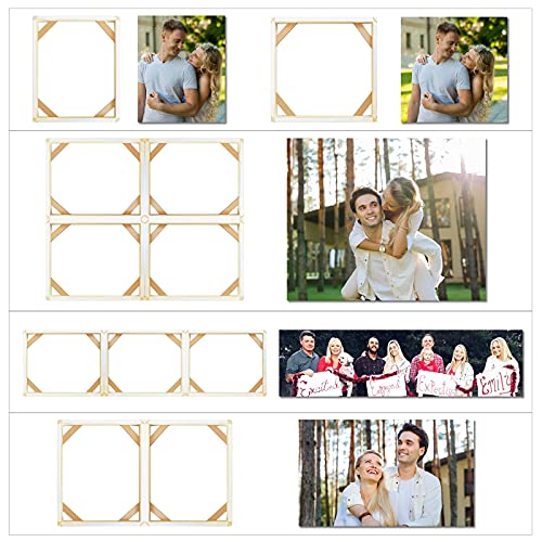 Texas Art DIY Wood Stretcher Bars Kit, White