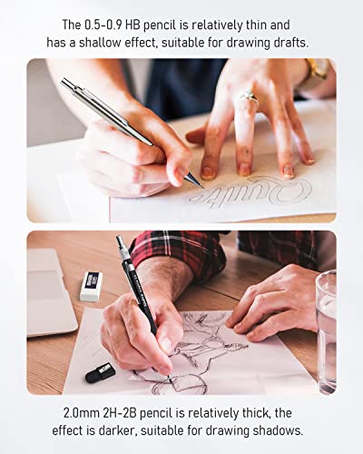 Nicpro 6PCS Mechanical Pencils & Lead Set