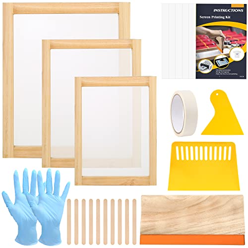 Screen Printing Starter Kit with 24 Pieces