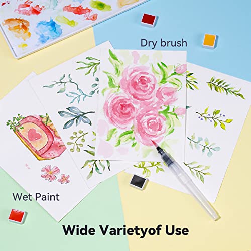 MeiLiang Watercolor Paint Set: 36 Vivid Colors in Pocket Box