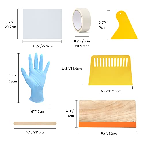 Screen Printing Starter Kit with 24 Pieces