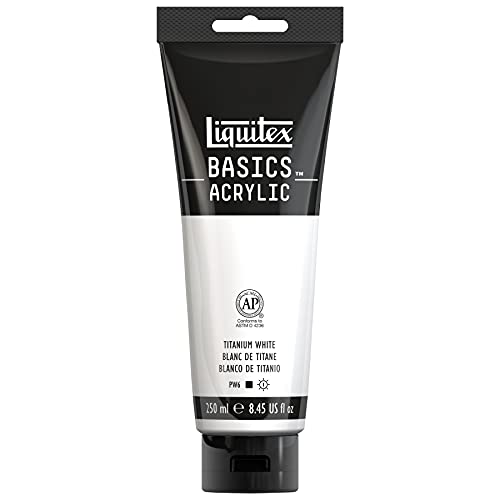 Liquitex BASICS Titanium White Acrylic Paint, 250ml