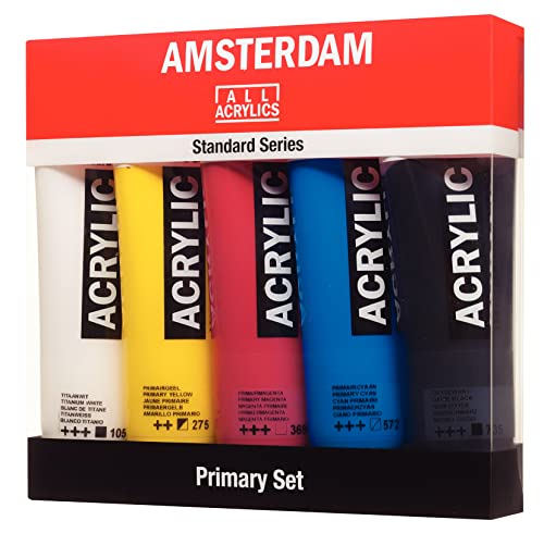 Amsterdam Set: 5x 120 ml Acrylics Primaries
