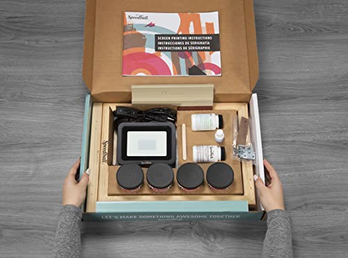 Speedball Silk Screen Printing Kit: Ink, Frame, Light (19-Piece)