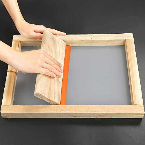 Caydo 31-Piece Screen Printing Starter Kit: Wood Frames, Mesh, Squeegees