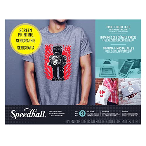 Speedball Silk Screen Printing Kit: Ink, Frame, Light (19-Piece)