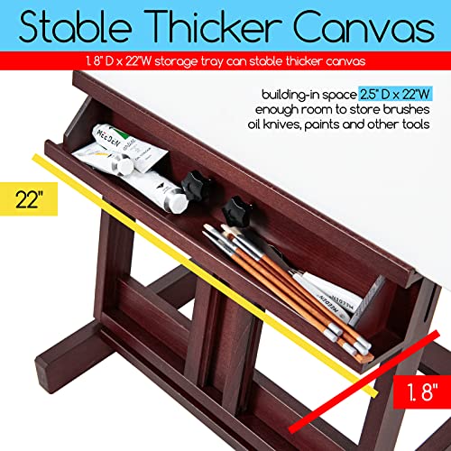 MEEDEN Beech wood Studio Easel for Artists & Adults