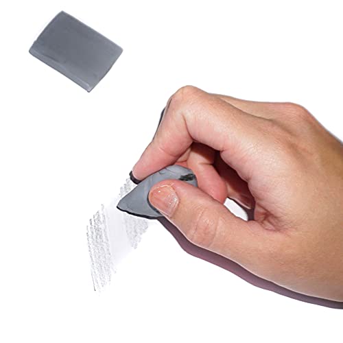 June Gold Gray Kneaded Rubber Erasers, 6 Pack