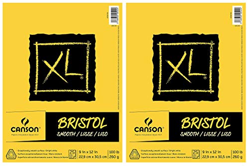 Canson XL Series Bristol Pad - 2-Pack, Heavyweight Paper