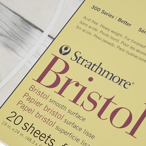 Strathmore Bristol Smooth Pad, 19"x24" - 20 Sheets
