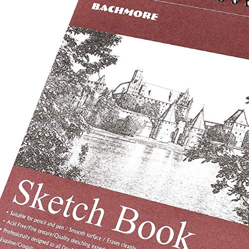9X12" Bachmore Sketchpad with 100 Sheets Spiral Bound