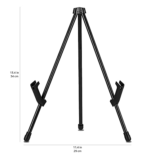 Black Steel Tabletop Easel: Adjustable & Portable Tripod