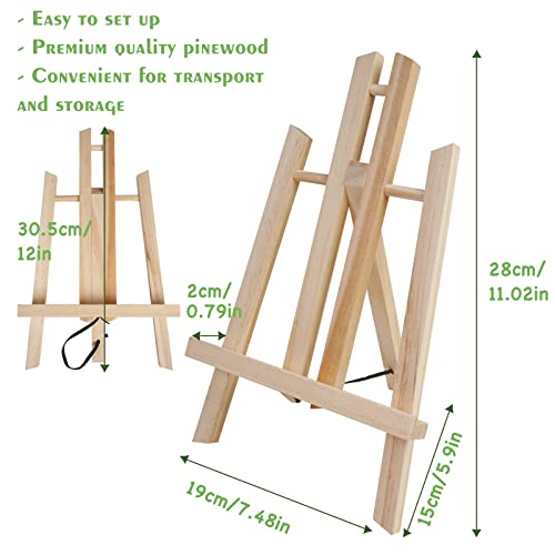 CONDA 12 Pack 11.8" Portable Tabletop Easel Set