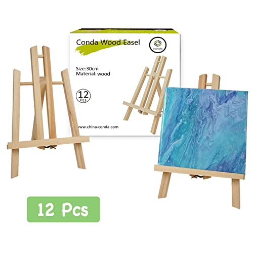 CONDA 12 Pack 11.8" Portable Tabletop Easel Set