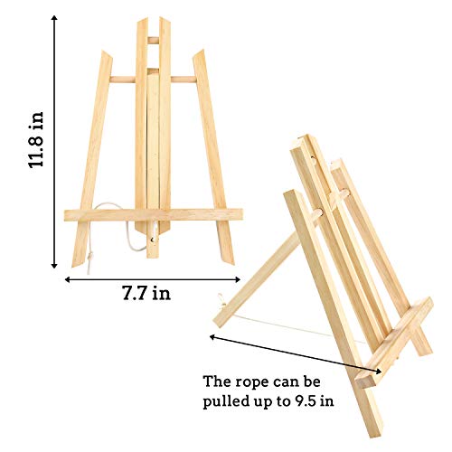 AROIC Wood Easels for Painting, Art, Crafts (4 Pack)