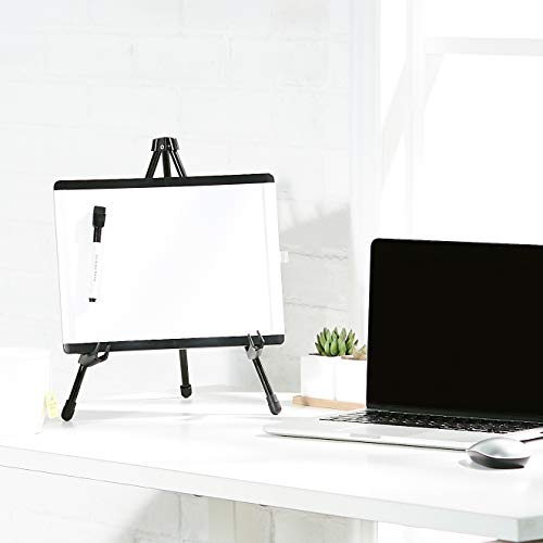 Black Steel Tabletop Easel: Adjustable & Portable Tripod