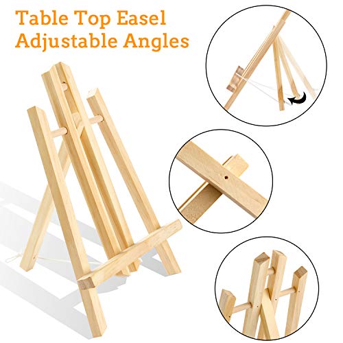 AROIC Wood Easels for Painting, Art, Crafts (4 Pack)