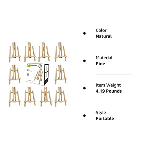CONDA 12 Pack 11.8" Portable Tabletop Easel Set
