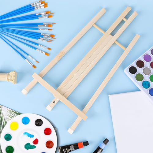 3 Pack 16" Wood Easels for Painting and Crafts