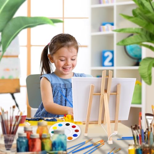 3 Pack 16" Wood Easels for Painting and Crafts