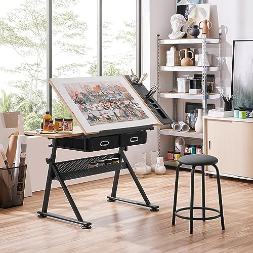 Height Adjustable Drafting Table for Art & Craft
