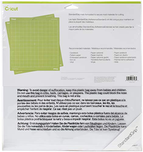 Cricut StandardGrip Machine Cutting Mats 12x12 (2 pack)