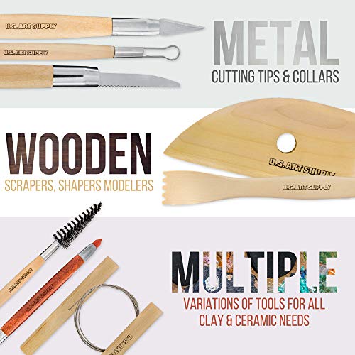 53 Piece Pottery & Clay Sculpting Tool Set