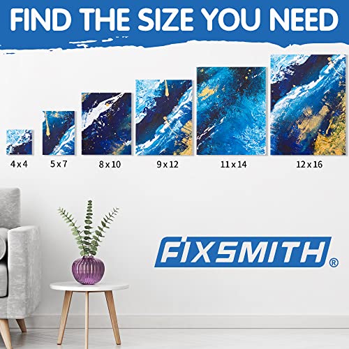 8-Pack Stretched Blank Canvas, 11x14 Inches, Primed